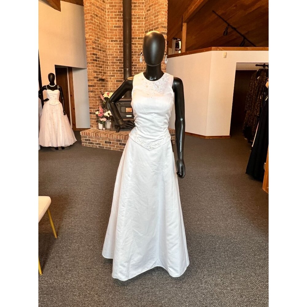 Bridal Originals Floral Bead Open Back Wedding Gown